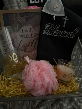 Faith based basket colors vary can choose what you want bag from choices